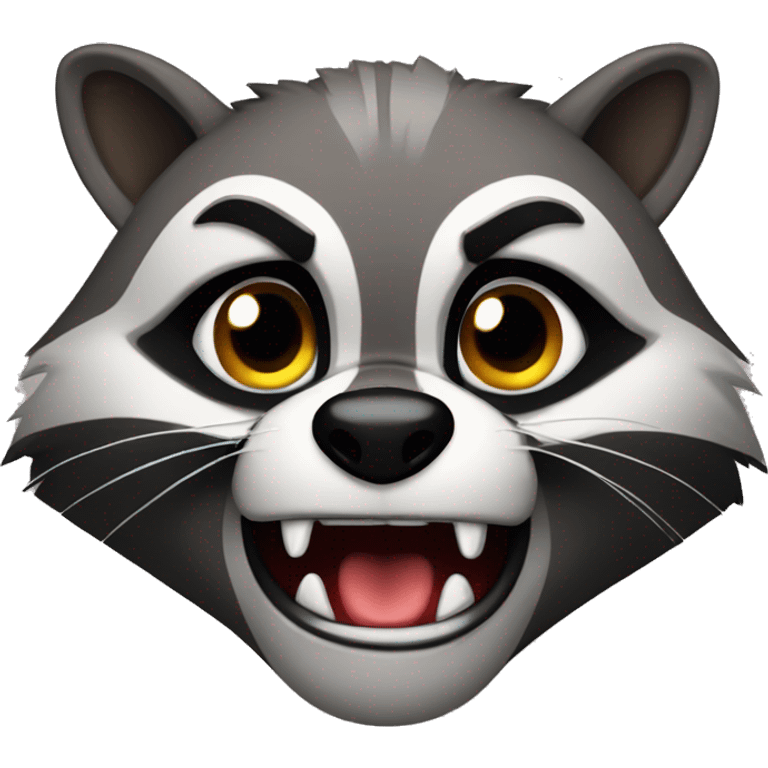 angry racoon emoji