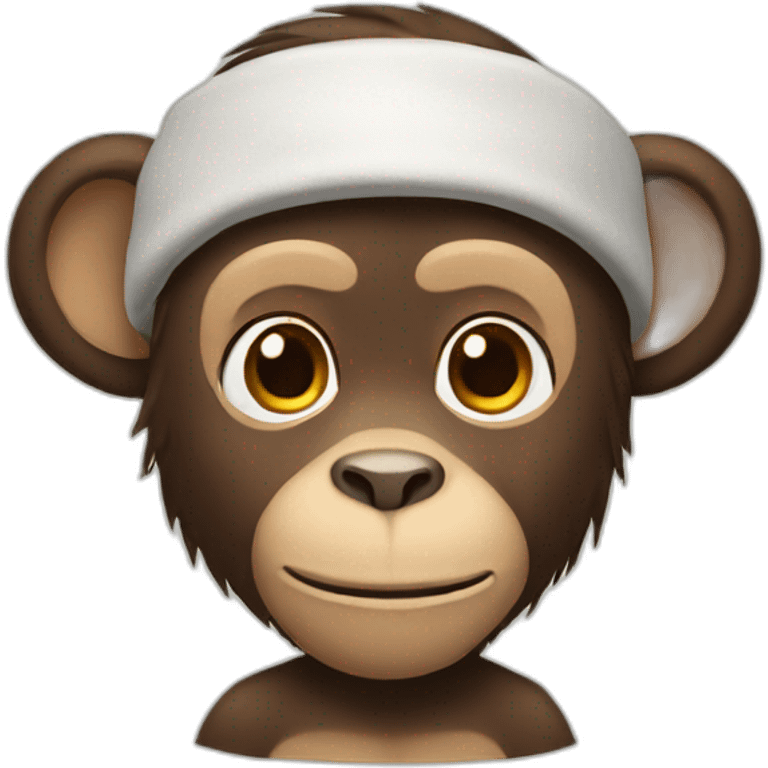 Monkey with a headband emoji