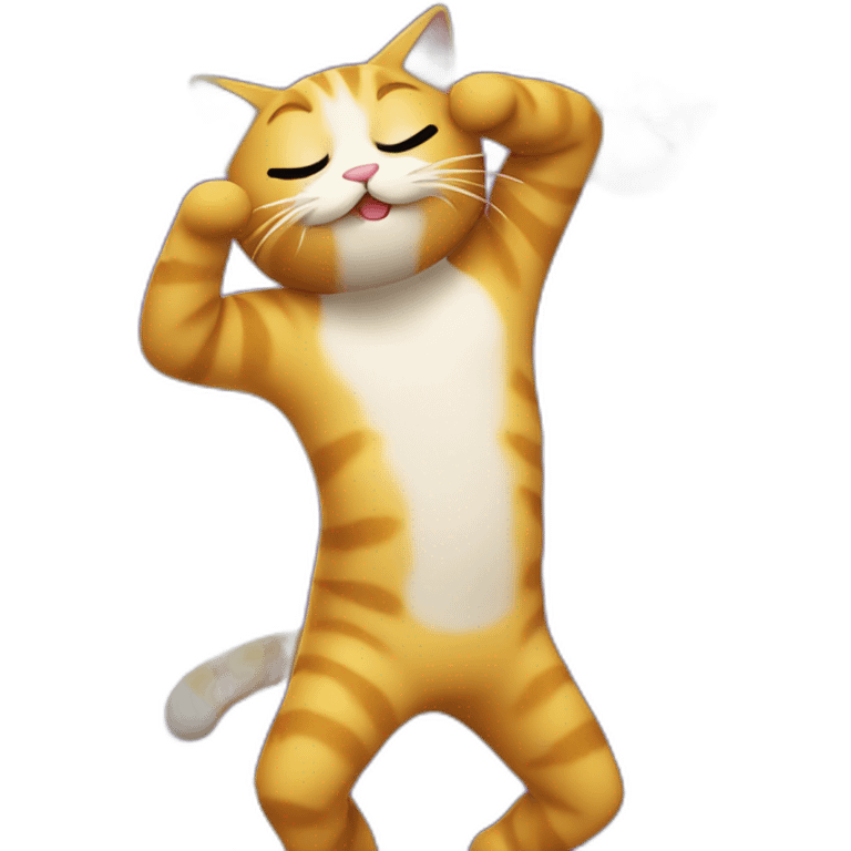 Cat dabbing emoji