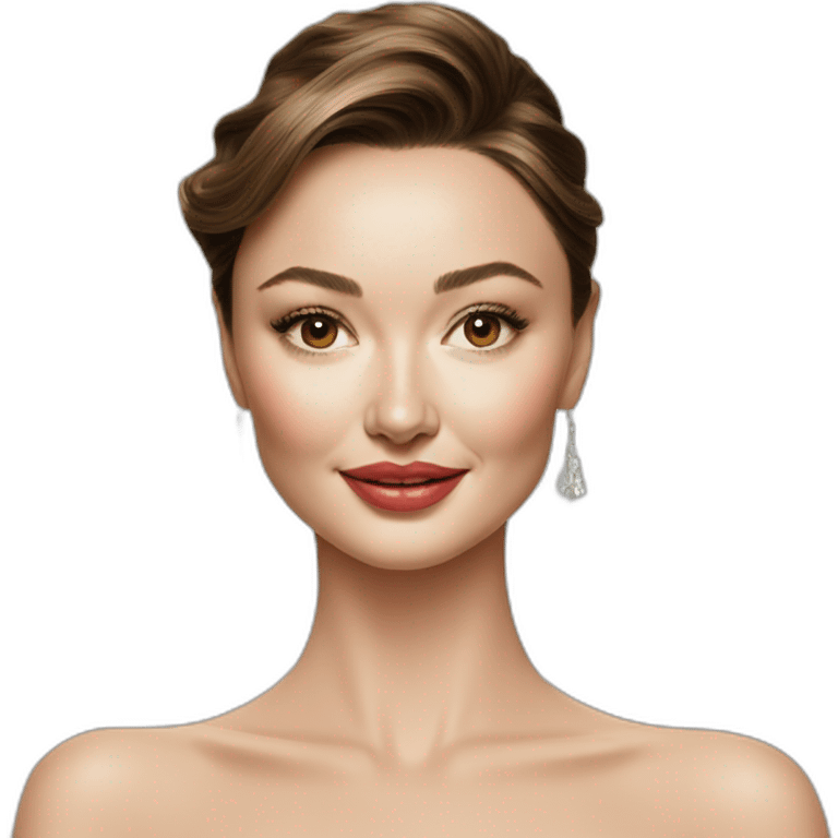 portrait of Miranda Kerr emoji