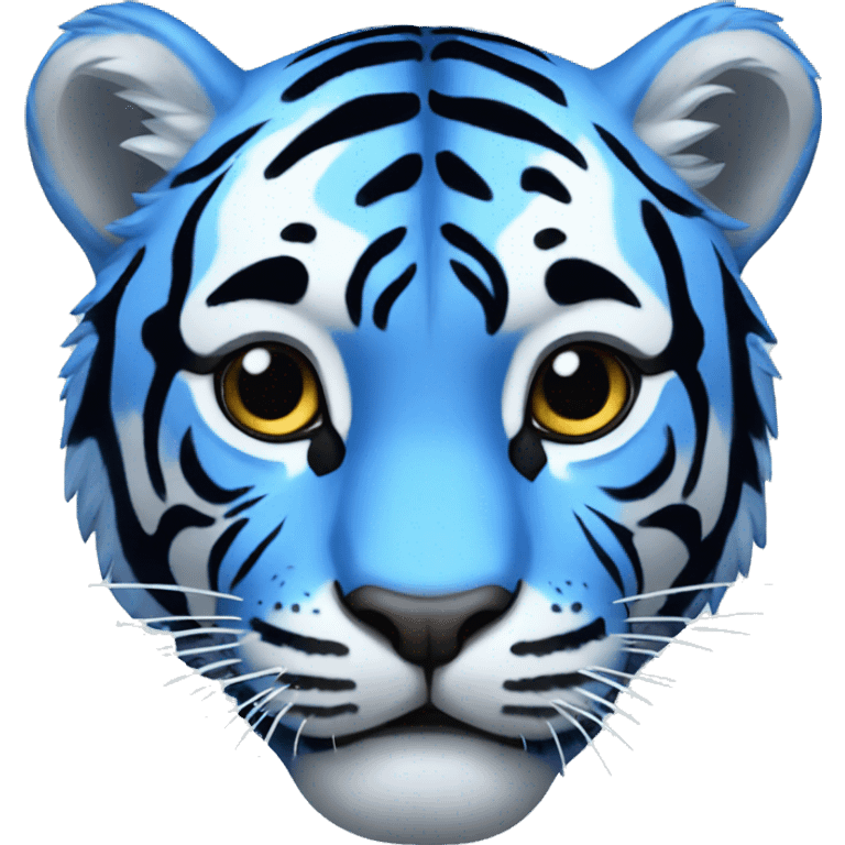 Blue tiger emoji