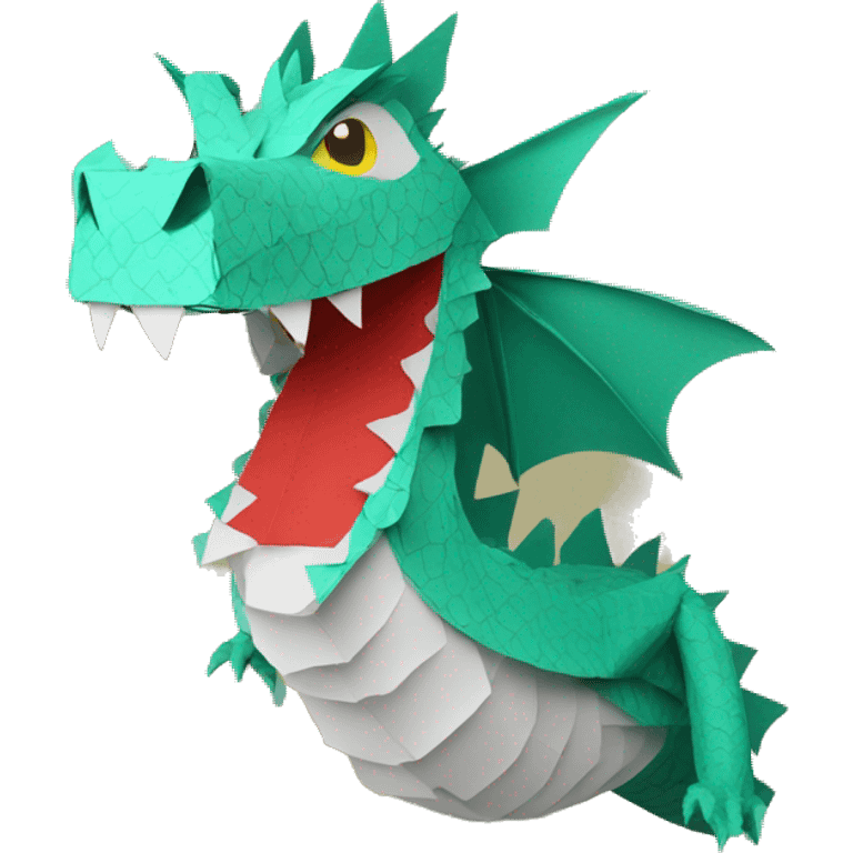 Dragon paper puppet emoji