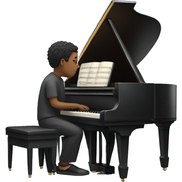 Person playing piano  emoji