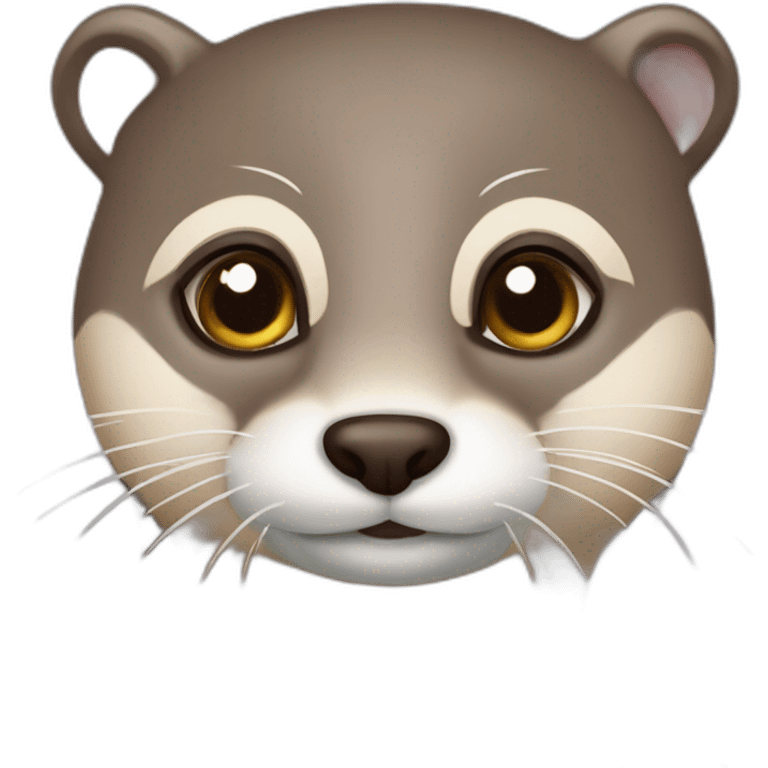 loutre avec des cœur dans les yeux emoji