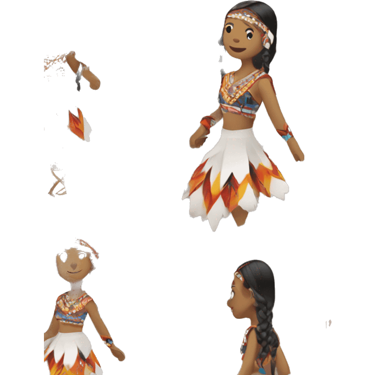 Native American jingle dress dancer emoji