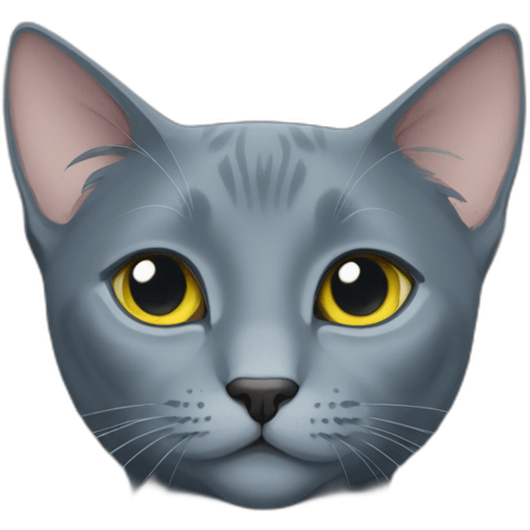 Russian blue cat emoji