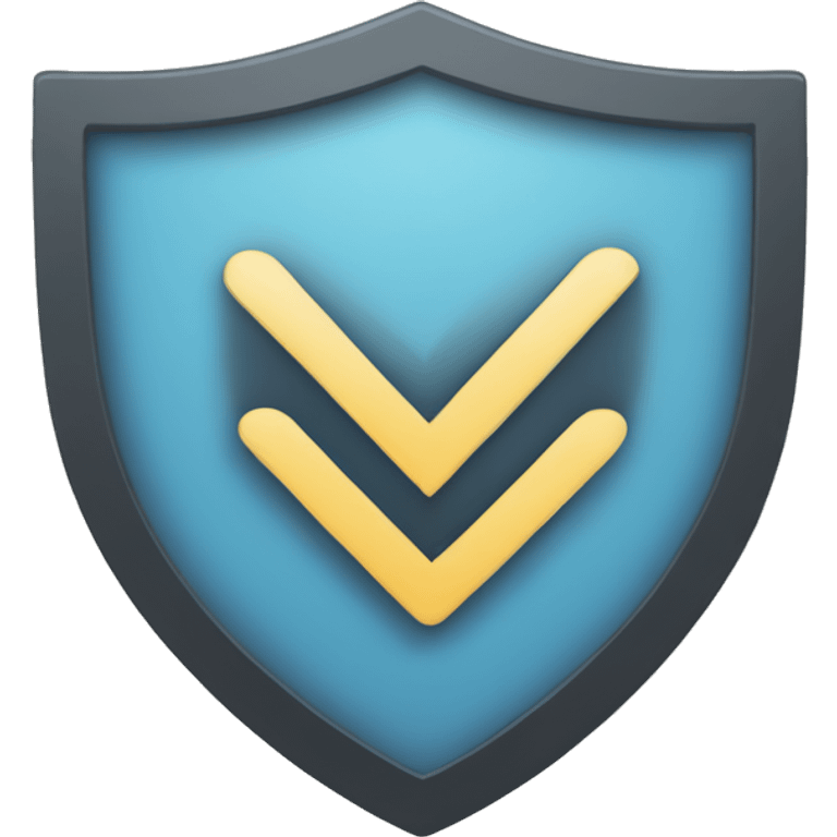 correct check mark in flat shield emoji