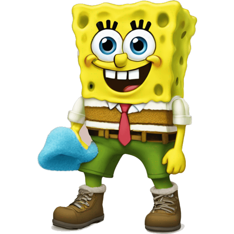 spongebob with uggs on emoji