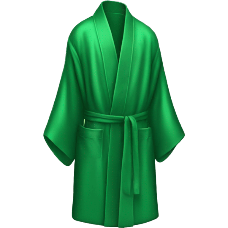 Green silk robe  emoji