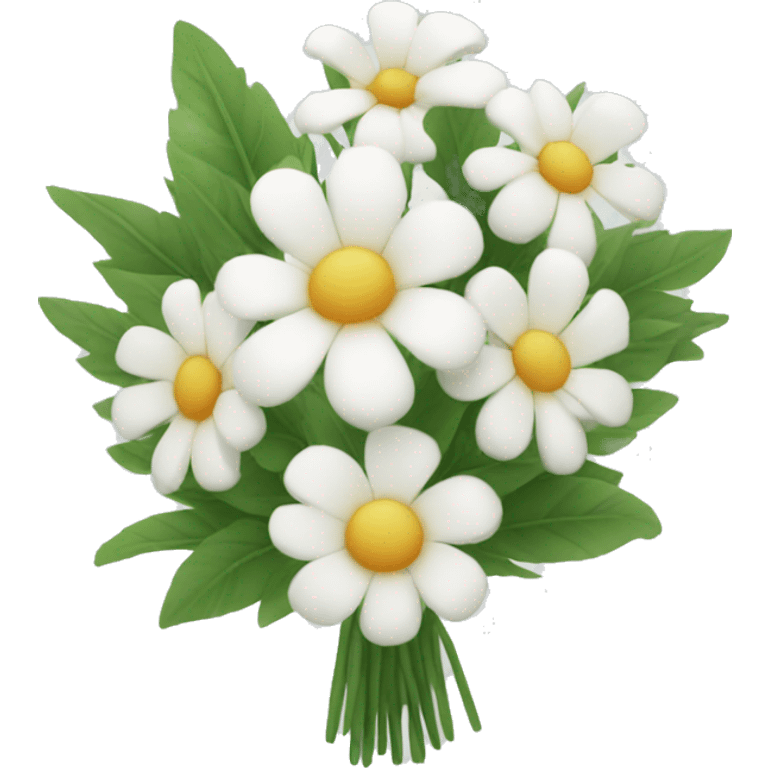 white flower bouquet  emoji