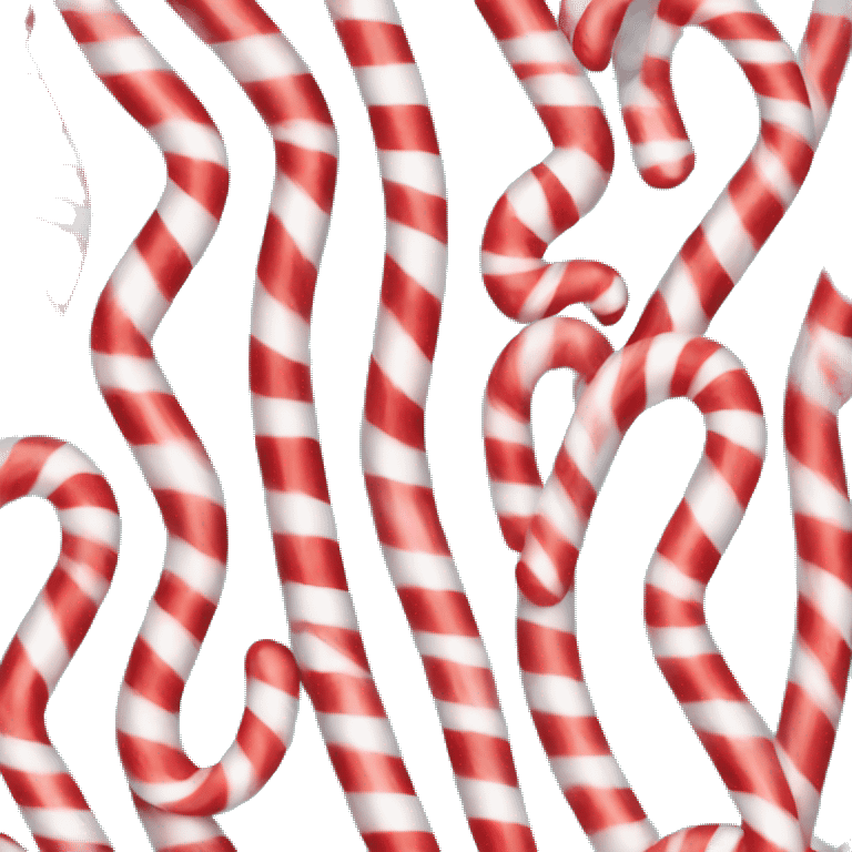 Peppermint candy cane perfect stripes  emoji