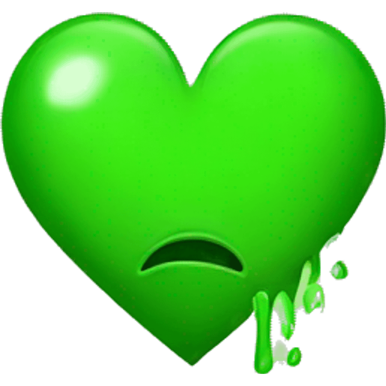 Broken green heart emoji