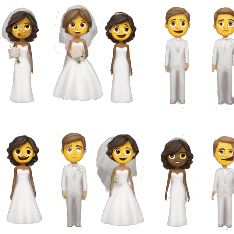 A wedding day emoji