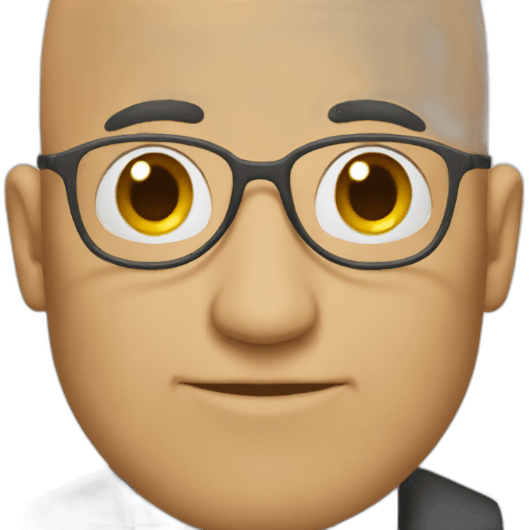 bald professor emoji