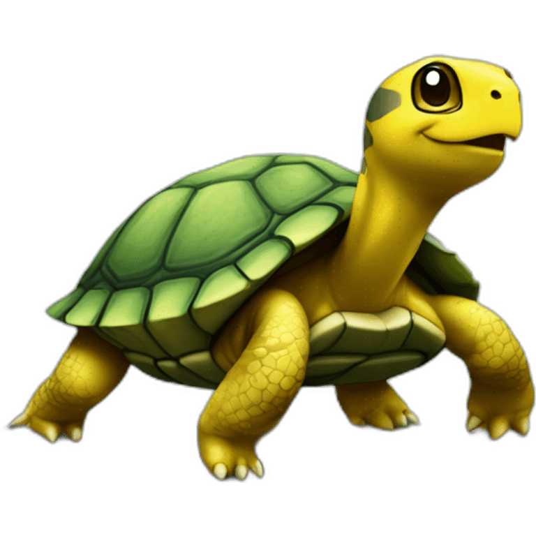 Tortue sur pikachu  emoji