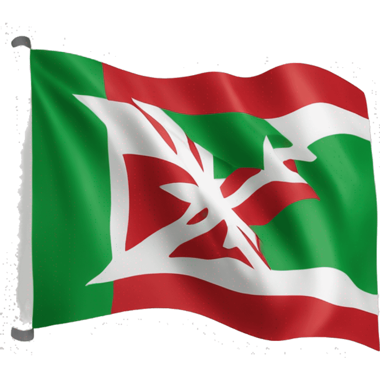 basque country flag with no filter. As all emoji flags are. emoji