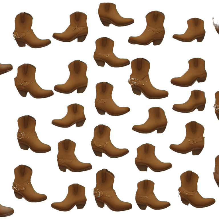 Cowgirl boot emoji