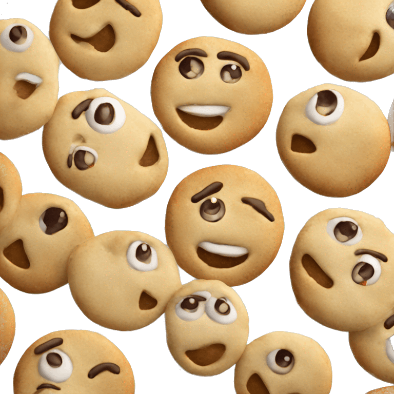 Greek Christmas kourampiedes cookies emoji