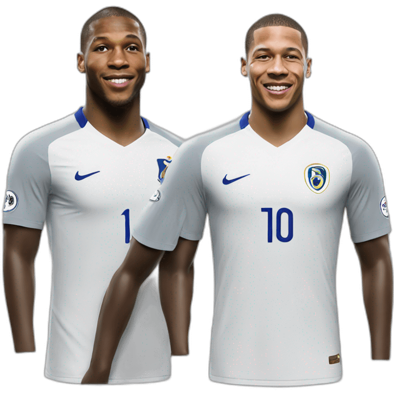 Mbappe and lukaku emoji