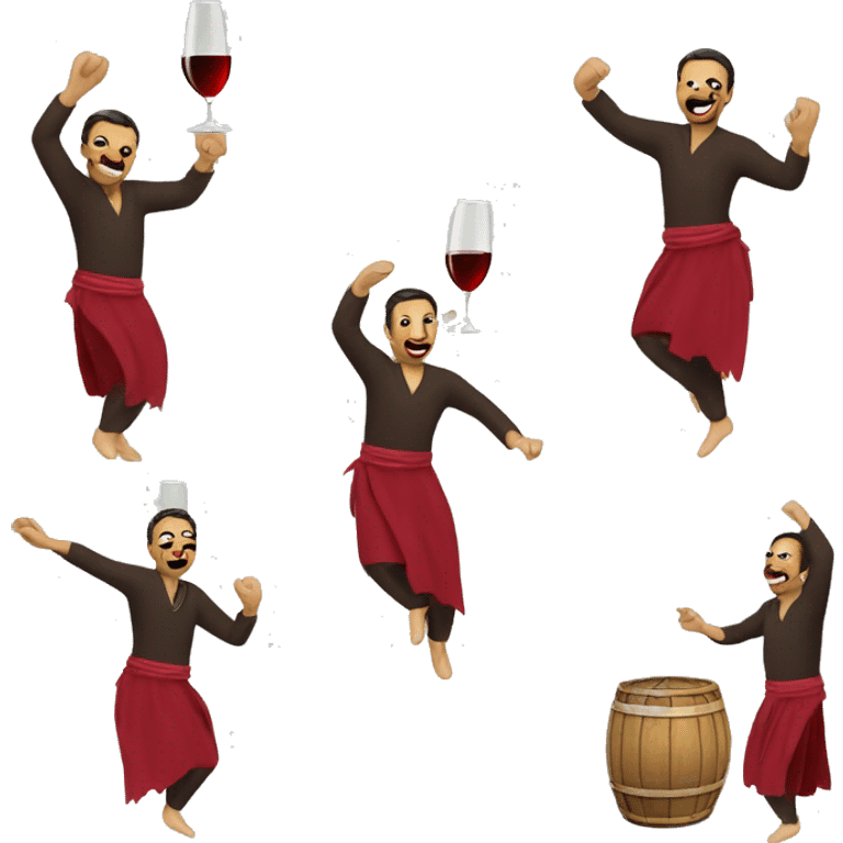 Tuğçe dancing with wine  emoji