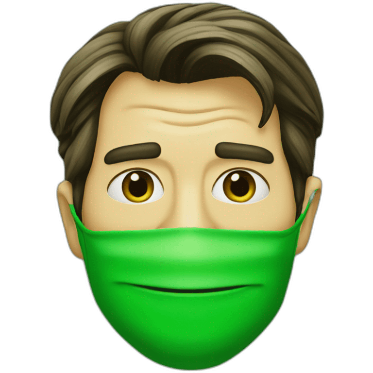 green mask jim Carrey emoji