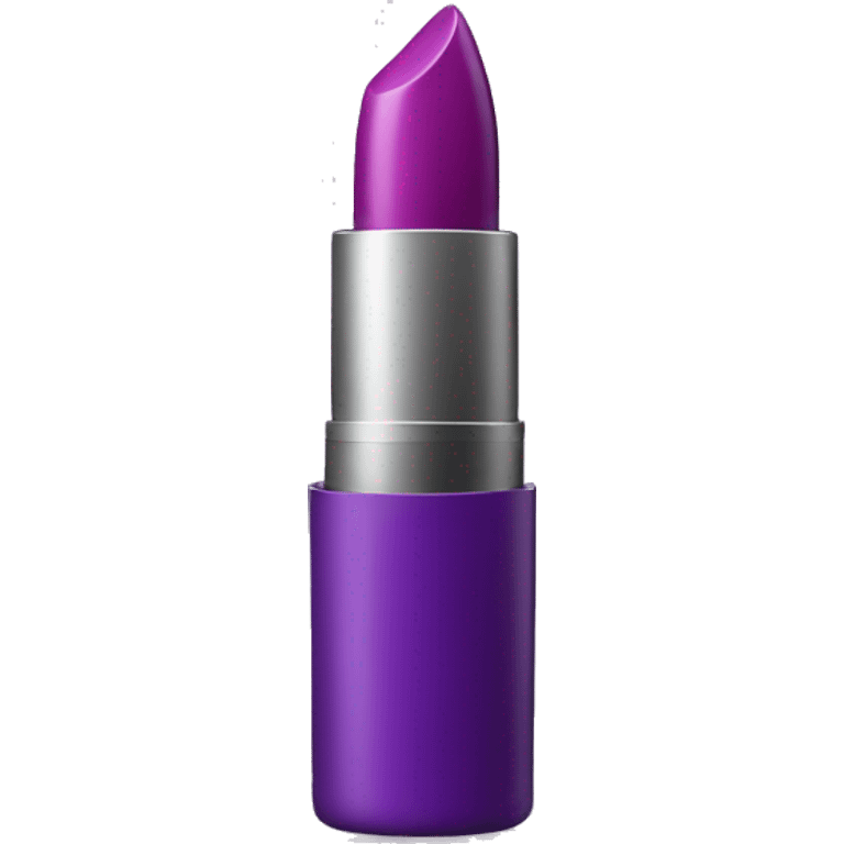 Purple tube of lipstick emoji