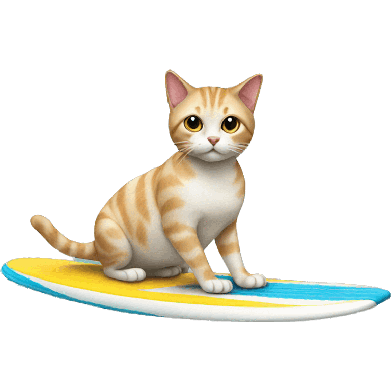 Cat on a surfboard  emoji