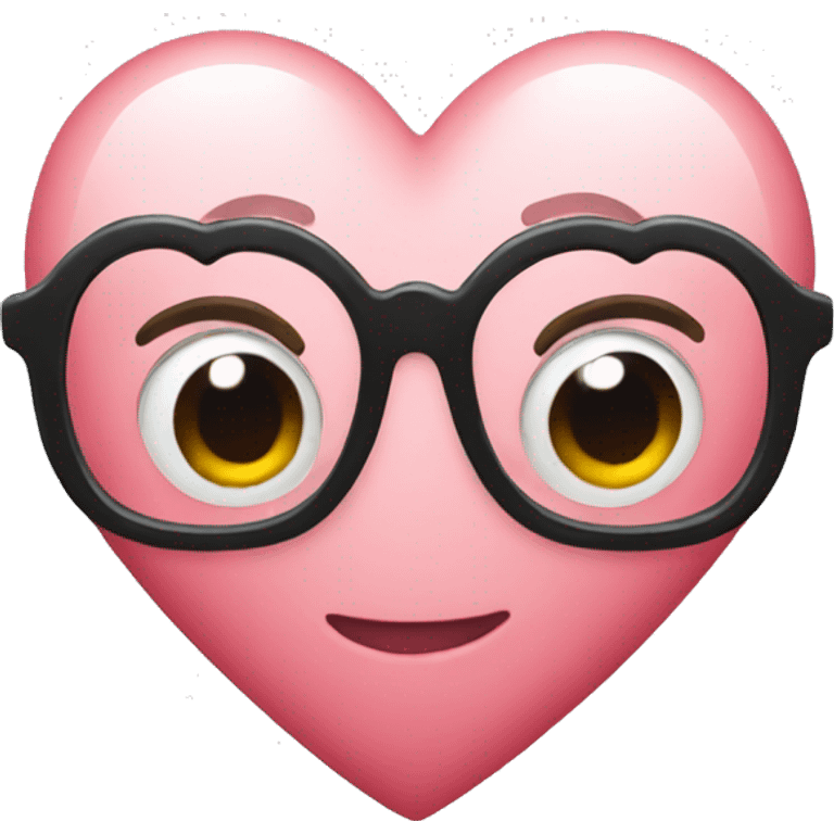 Heart with glasses emoji