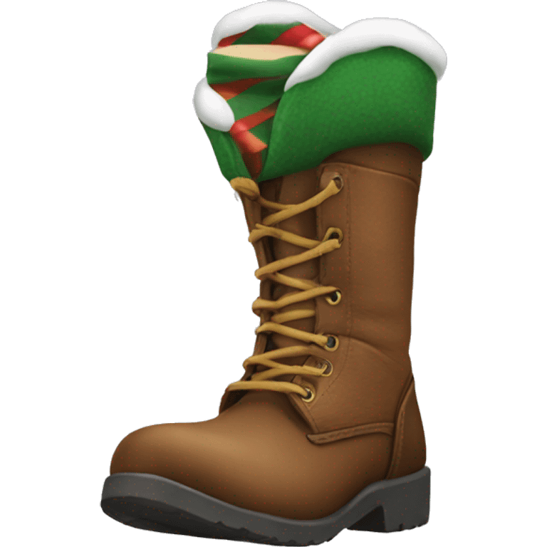 Create Christmas boots emoji