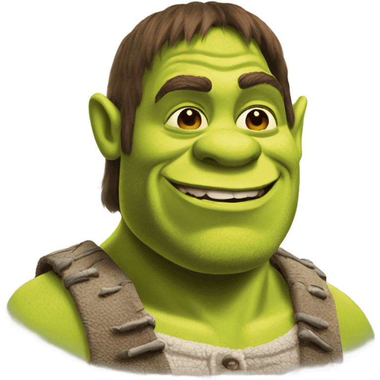 Shrek single head detailed  emoji