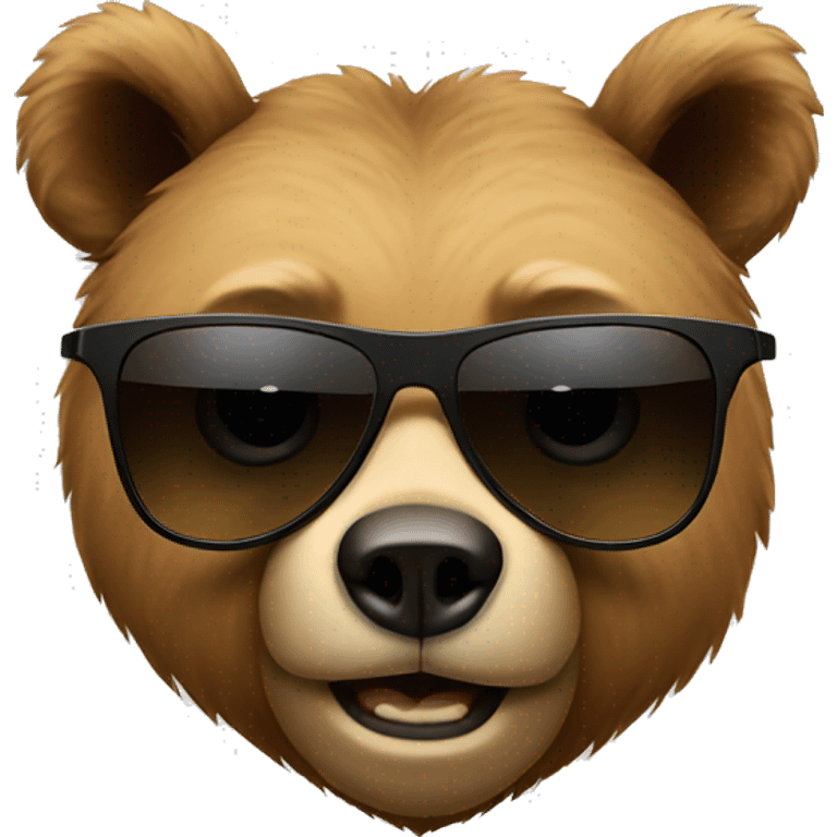 Bear with sunglasses  emoji