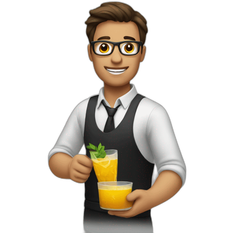 Bartender making drink emoji