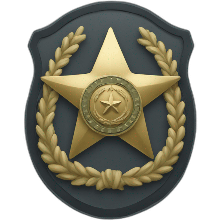 military badge emoji