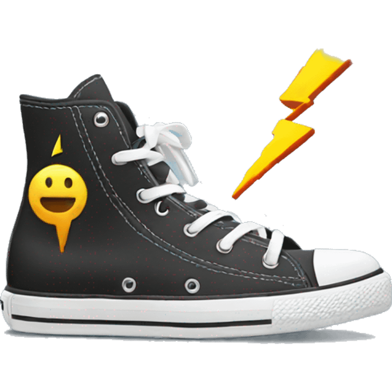 shoes with lightning bolts emoji