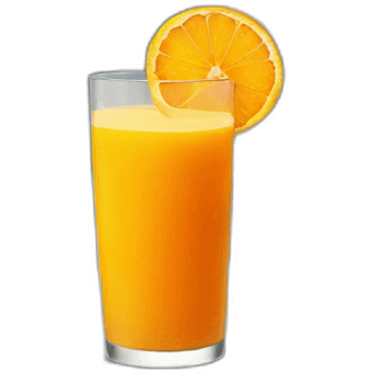 orange juice on a terrace emoji