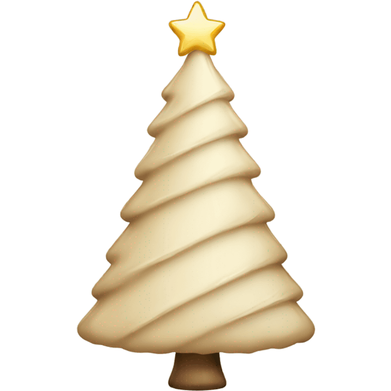 Beige glass christmas tree emoji