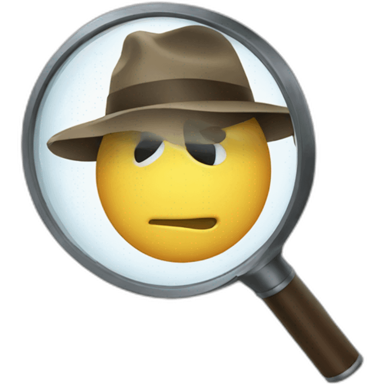 detective magnifying glass emoji