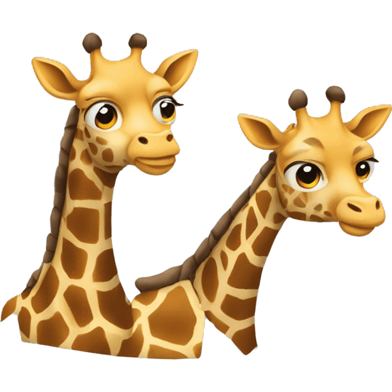 crea una girafa con brakets emoji