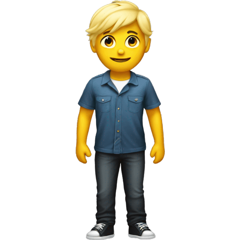 blond boy body halloween  emoji