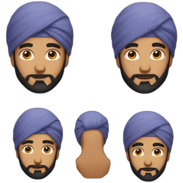 sikh guy with turban emoji