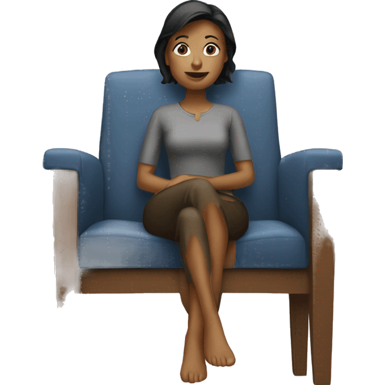 woman sitting on a chair emoji