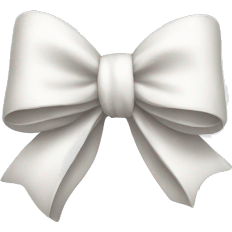 A white bow emoji