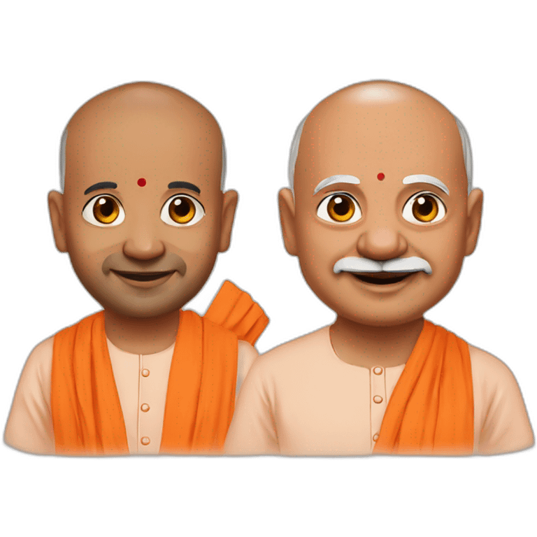 Yogi Adityanath Narendra Modi emoji