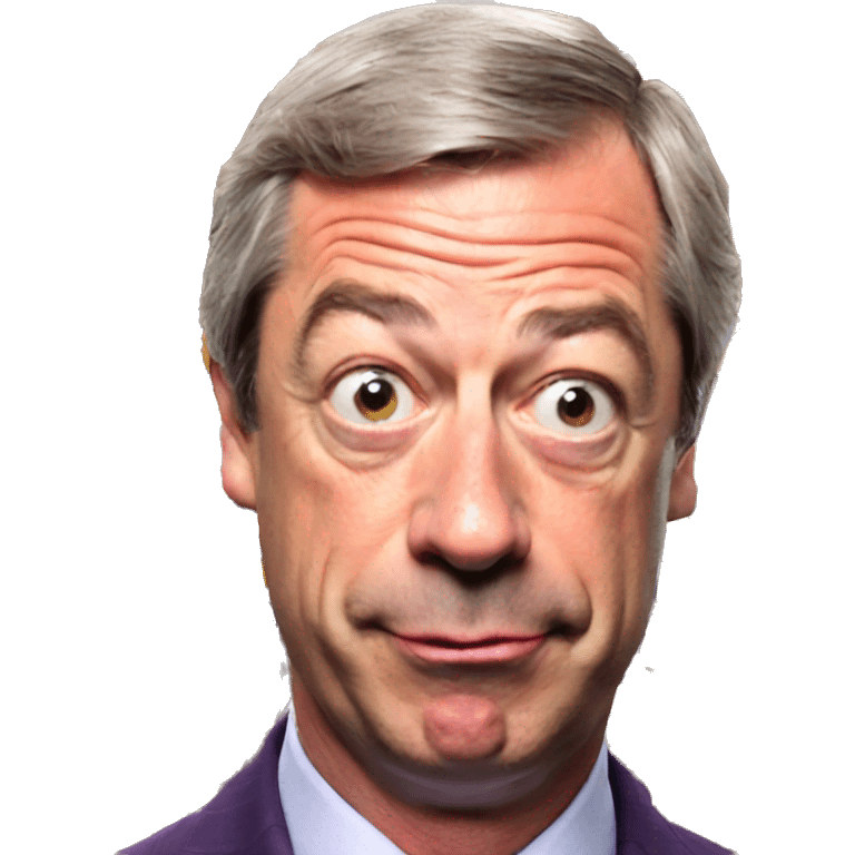 Nigel Farage pog expression emoji