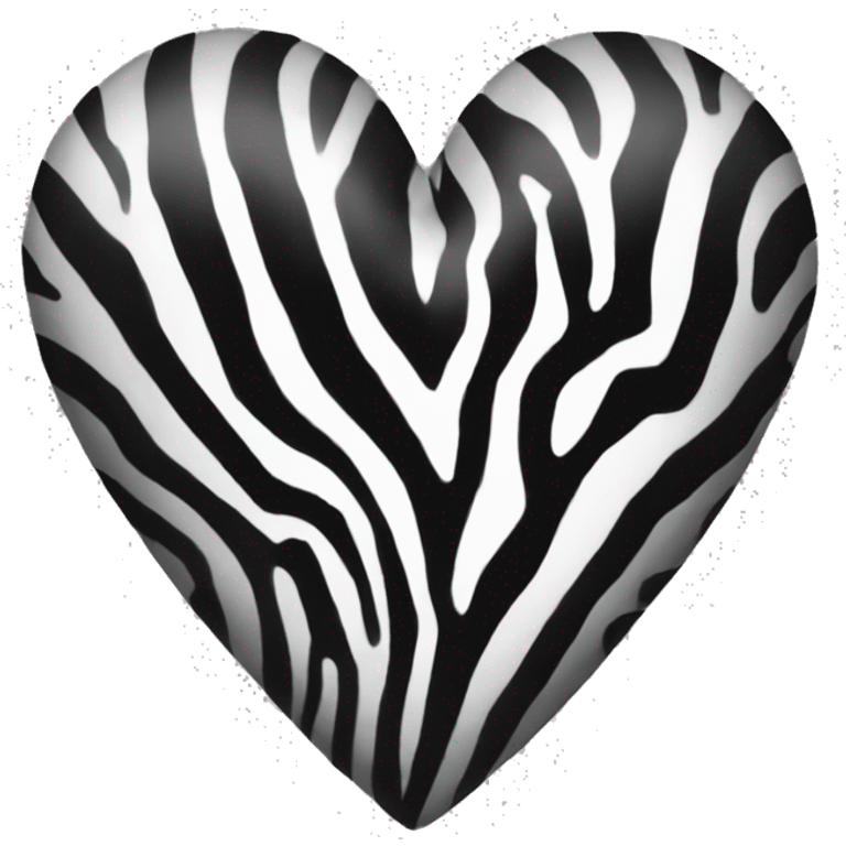 zebra heart emoji