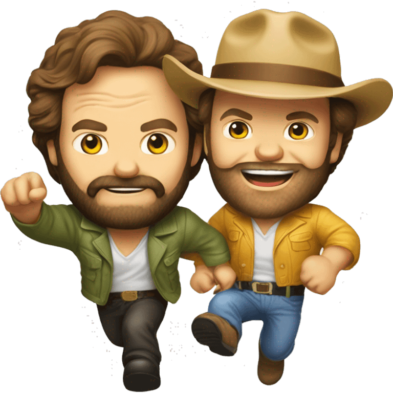 Bud spencer and terence hill kicking emoji