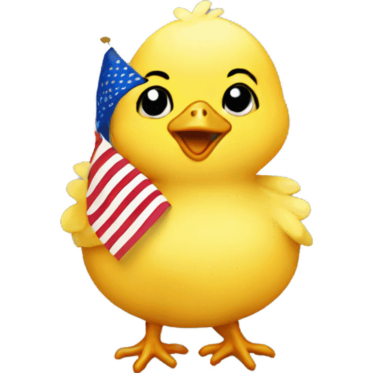 Flag baby chick emoji