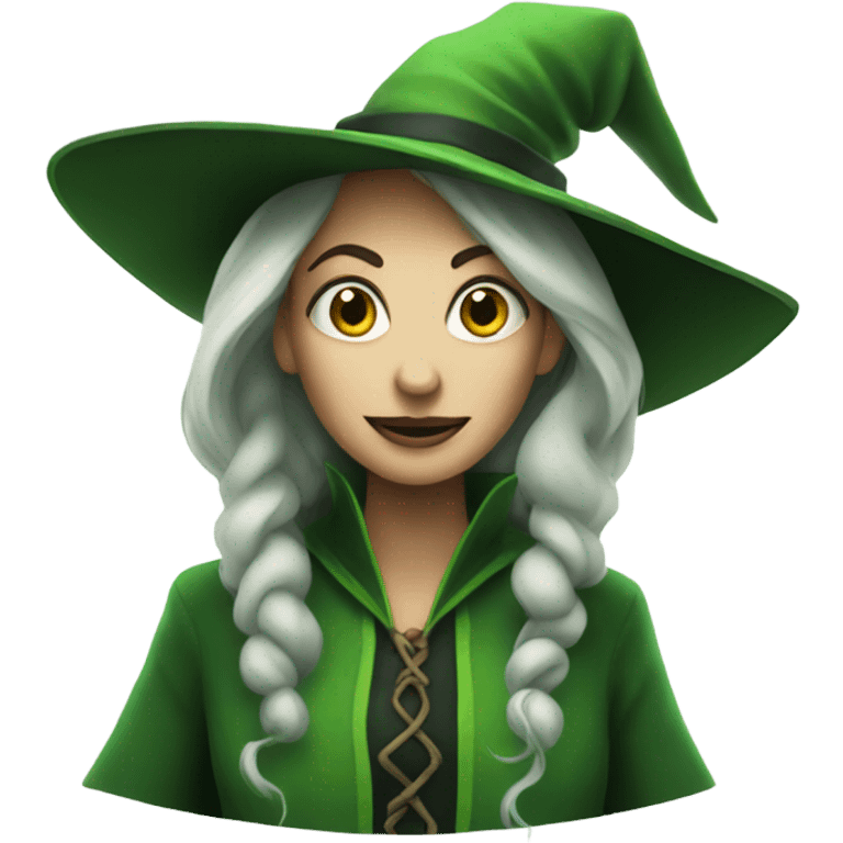 Green witch from wicked  emoji