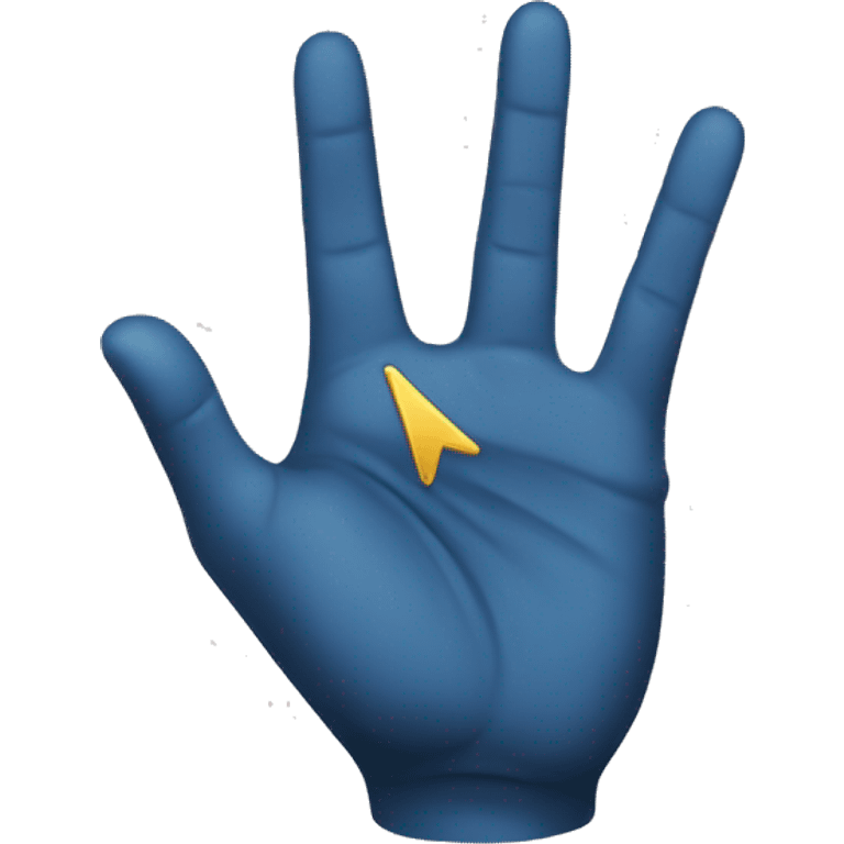 Spock hand emoji