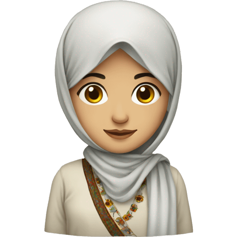 pashtun girl wearing traditional clothes emoji